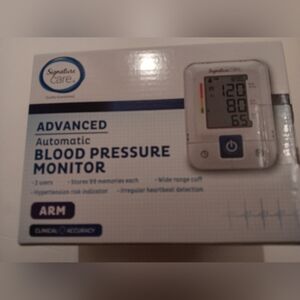 Signature Care Advanced Automatic Blood Pressure Monitor - White/Blue
